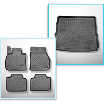 Conjunto de tapetes de bagageira e tapetes de carro feitos sob medida para BMW X