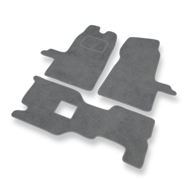 Tapetes de veludo para carros Ford Transit VI Van (2000-2006) - Tapetes para carros cinza