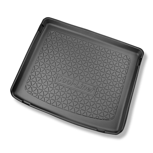 Conjunto de tapetes de bagageira e tapetes de carro feitos sob medida para Alfa Romeo Tonale 965 SUV (05.2022-....) - parte superior do porta-malas; base móvel na posição mais alta; também para híbridos