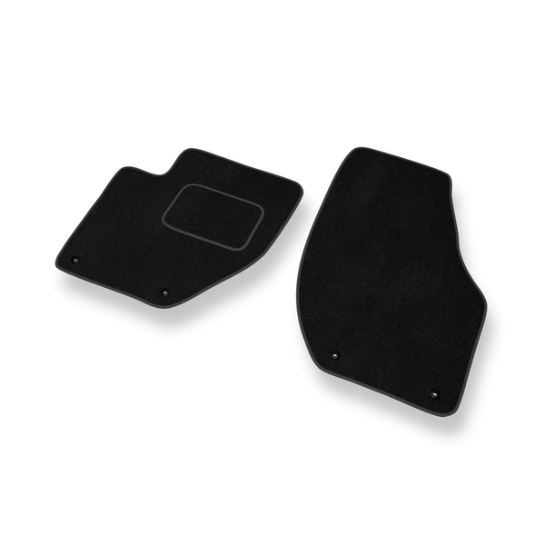 Tapetes de veludo para carros Volvo V40 II Hatchback (2012-2019) - Tapetes para carros preta