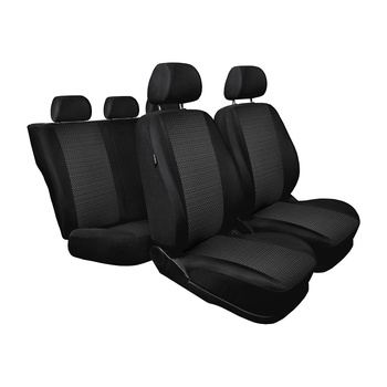 Conjunto de capas para bancos de carro Citroen C3 Hatchback (2002-2008) - preto