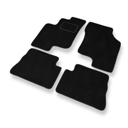Tapetes de veludo para carros Hyundai Getz Hatchback (2002-2008) - Tapetes para carros preta