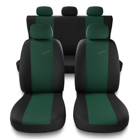 Capas de carro universais para Nissan Micra K11, K12, K13, K14 (1992-2019) - verde