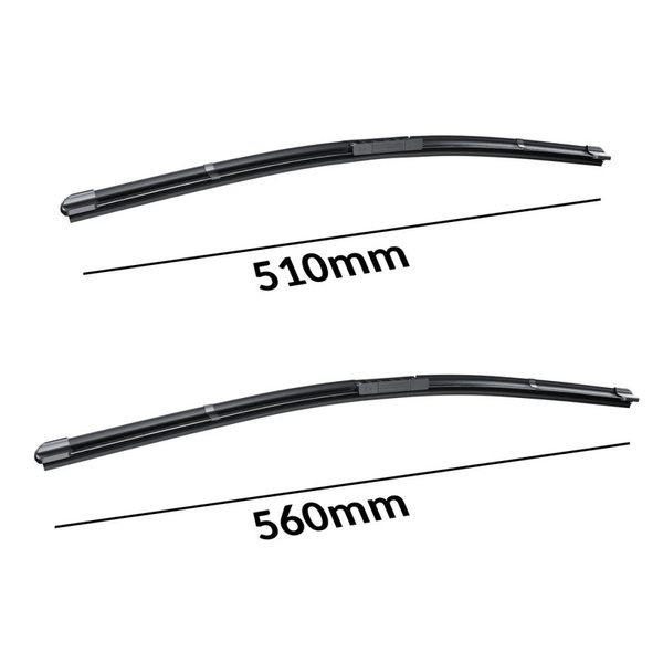 Escovas limpa-vidros para pára-brisas para Dacia Sandero II Crossover (08.2012-02.2015) - planas