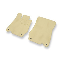 Tapetes de veludo para carros Mercedes-Benz SL R230 (2002-2012) - Tapetes para carros bege