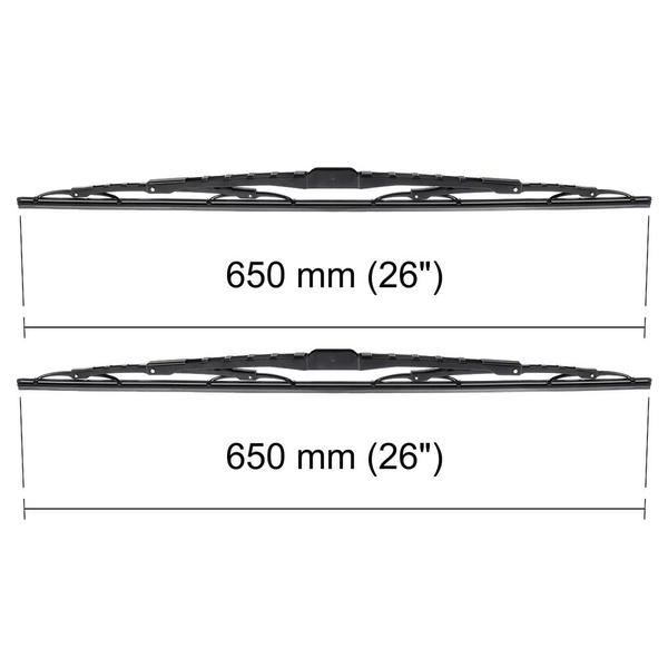 Escovas limpa-vidros para pára-brisas para Citroen C8 Minivan (08.2005-07.2014) - standard