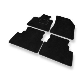 Tapetes de veludo para carros Peugeot 3008 II (2016-2024) - Tapetes para carros preta