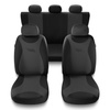 Capas de carro universais para Dacia Dokker (2012-2019) - cinza escuro