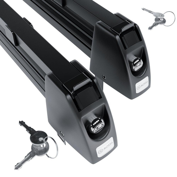 Porta-esquis de tejadilho - Ski rack M-7705 - preto - para 5 pares de esquis ou 4 pranchas de snowboard