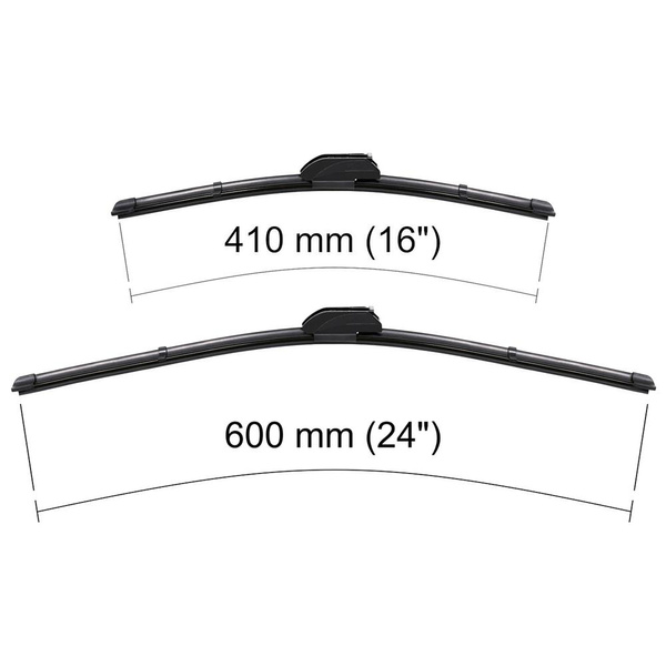 Escovas limpa-vidros para pára-brisas para Hyundai Tucson I SUV (08.2004-03.2010) - planas