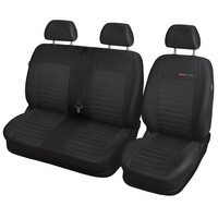 Conjunto de capas para bancos de carro Peugeot Partner II Van (2008-2019) assento do condutor e banco - E4