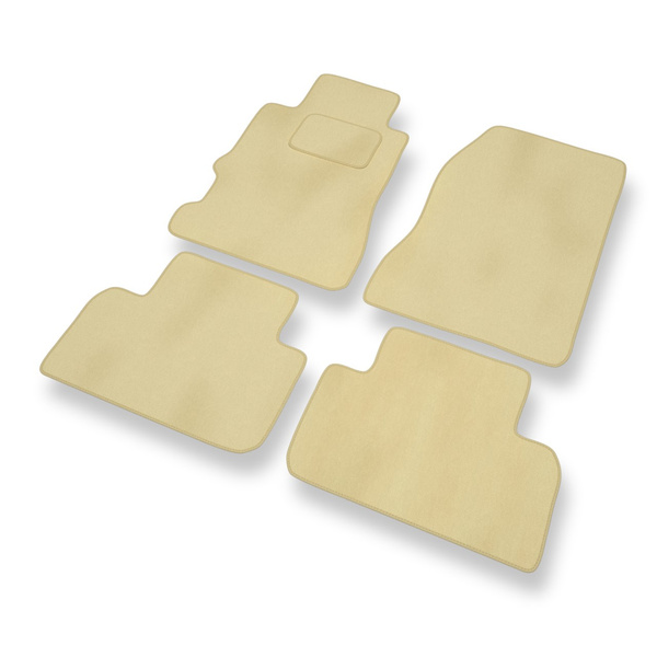 Tapetes de veludo para carros Honda Legend III Sedan (1995-2004) - Tapetes para carros bege