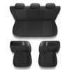 Capas de carro universais para Audi A4 B5, B6, B7, B8, B9 (1995-2024) - Tipo 3 (cinza)