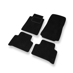 Tapetes de veludo para carros Mercedes-Benz Classe C W202 Combo, Limousine (1993-2000) - Tapetes para carros preta
