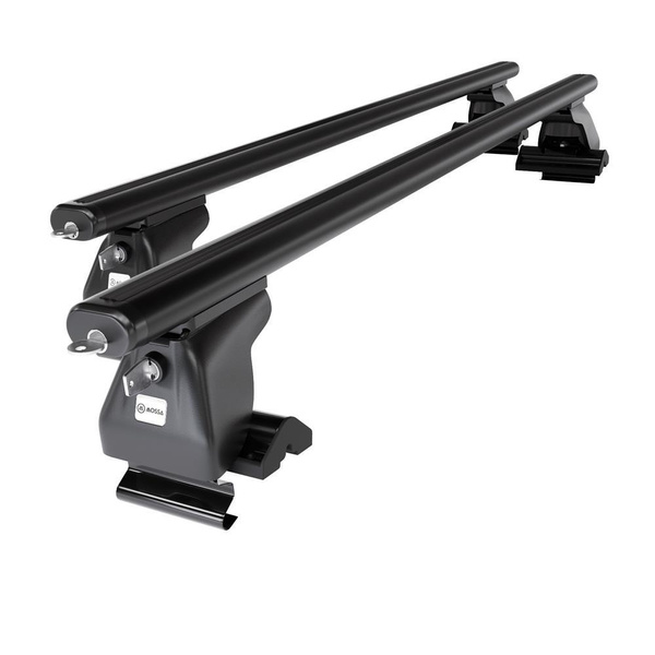 Suporte de tejadilho compatível com Chrysler PT Cruiser Minivan (2001-2010) - bagageiro preto - mala de teto - rack de barras - sem elementos de montagem - Alumínio