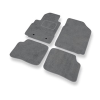 Tapetes de veludo para carros Toyota Yaris I (5 portas) (1999-2005) - Tapetes para carros cinza