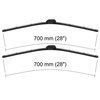 Escovas limpa-vidros para pára-brisas para Chrysler Town & Country Minivan (2000-2007) - planas