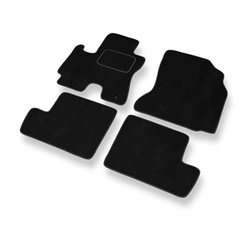 Tapetes de veludo para carros Toyota RAV4 II SUV (2000-2005) - Tapetes para carros preta