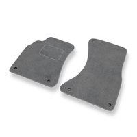 Tapetes de veludo para carros Audi A4 IV B8 (2008-2015) - Tapetes para carros cinza