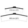 Escovas limpa-vidros para pára-brisas para Hyundai i20 Hatchback (12.2008-2020) - planas