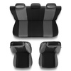 Capas de carro universais para Dacia Duster I, II (2010-2019) - prata