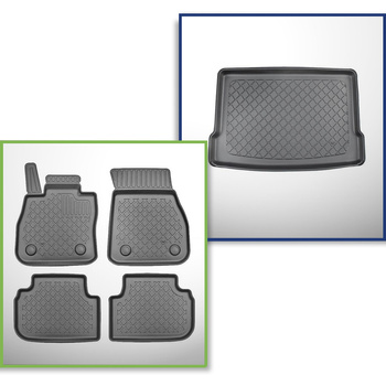 Conjunto de tapetes de bagageira e tapetes de carro feitos sob medida para BMW S