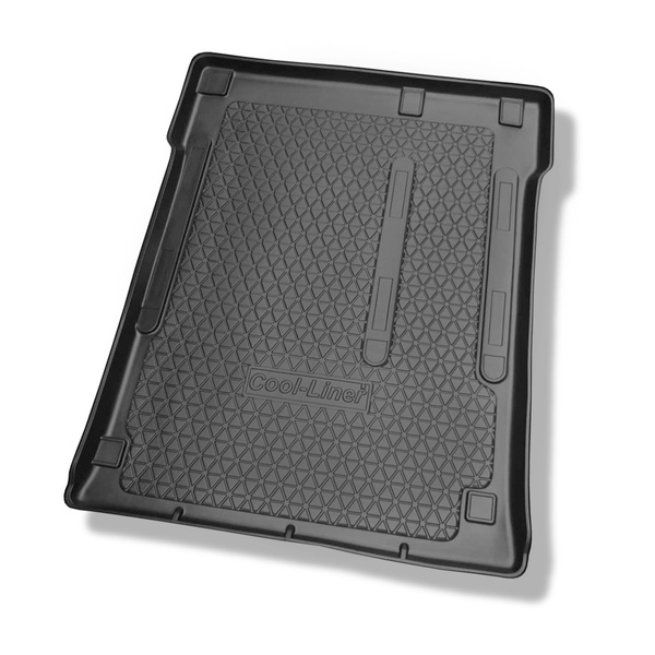 Tapete para a bagageira projetado para Mercedes-Benz Vito W639 Van (08.2003-09.2014) - para a segunda fileira de assentos (terceira fileira de assentos no carro ou removida) Long Combi (espaçamento entre eixos 3200 mm; comprimento do carro 5008 mm)
