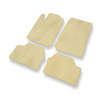 Tapetes de veludo para carros Opel Vectra B (1995-2002) - Tapetes para carros bege