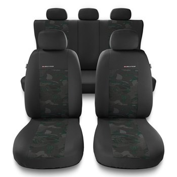Capas de carro universais para Dacia Lodgy (2012-2019) - verde