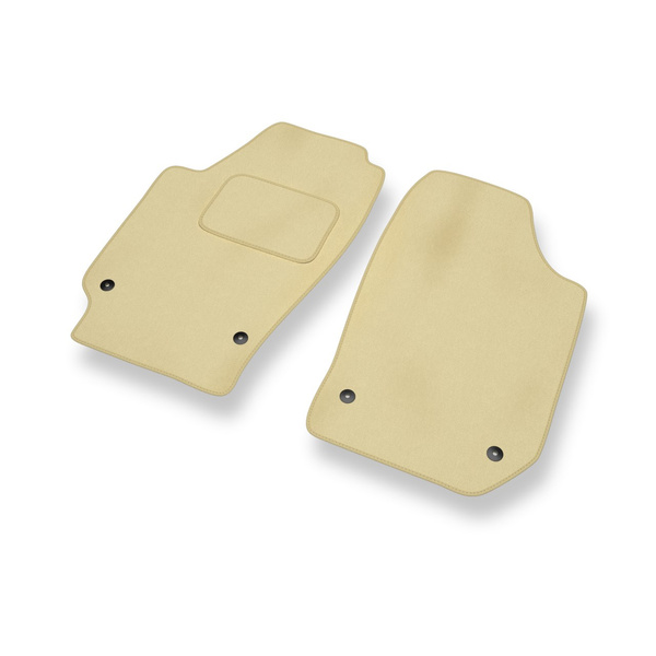 Tapetes de veludo para carros Seat Ibiza III Hatchback (2002-2008) - Tapetes para carros bege