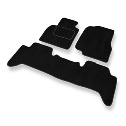 Tapetes de veludo para carros Toyota Land Cruiser J100 SUV (1998-2007) - Tapetes para carros preta