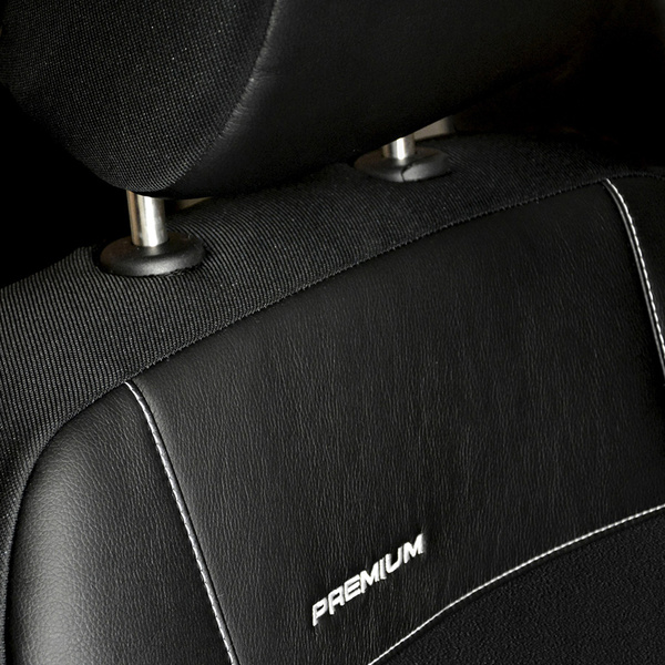 Conjunto de capas para bancos de carro Citroen Jumper II Van (2006-2015) apenas assentos dianteiros - 1+2 - preto