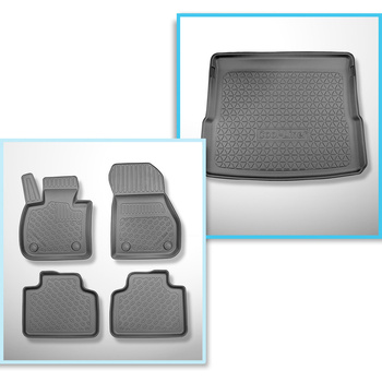 Conjunto de tapetes de bagageira e tapetes de carro feitos sob medida para BMW X
