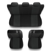 Capas de carro universais para Volkswagen Caddy I, II, III, IV (1983-2019) - cinza escuro