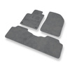 Tapetes de veludo para carros Citroen C5 I (2001-2004) - Tapetes para carros cinza