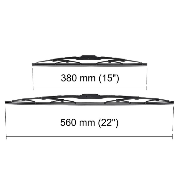 Escovas limpa-vidros para pára-brisas para Fiat Idea Minivan (01.2006-03.2008) - standard