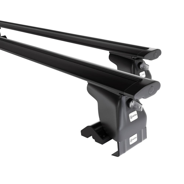 Suporte de tejadilho compatível com Hyundai Elantra mk IV Touring (2006-2010) - bagageiro preto - mala de teto - rack de barras - sem elementos de montagem - Alumínio