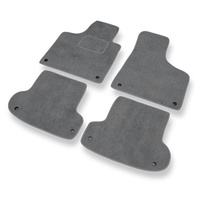 Tapetes de veludo para carros Audi A3 II 8P (2003-2012) - Tapetes para carros cinza