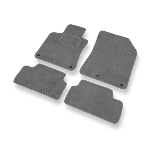 Tapetes de veludo para carros Peugeot 308 II Hatchback (2013-2021) - Tapetes para carros cinza