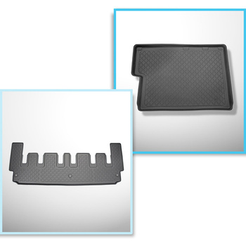 Conjunto de tapetes de bagageira e tapetes de carro feitos sob medida para Ford 