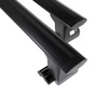 Suporte de tejadilho compatível com Dodge Grand Caravan Van (2006-2007) - bagageiro preto - mala de teto - rack de barras - Perfil T - Alumínio