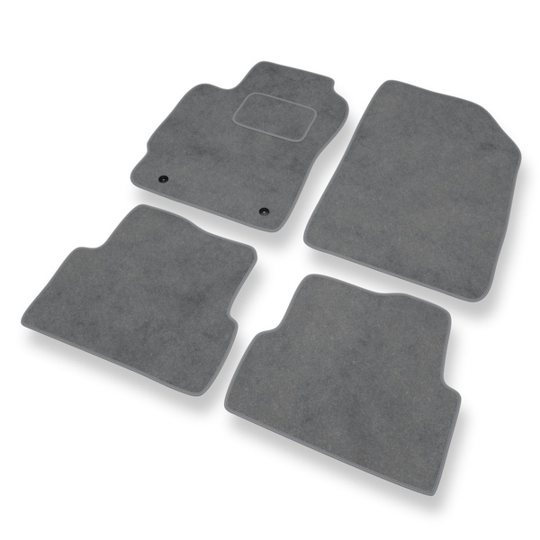 Tapetes de veludo para carros Chevrolet Aveo II T300 Sedan (2011-2020) - Tapetes para carros cinza