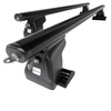 Suporte de tejadilho compatível com Dodge Grand Caravan Van (2006-2007) - bagageiro preto - mala de teto - rack de barras - Perfil T - Alumínio