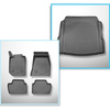 Conjunto de tapetes de bagageira e tapetes de carro feitos sob medida para BMW Série 2 G42, G87 Coupé (01.2022-....)