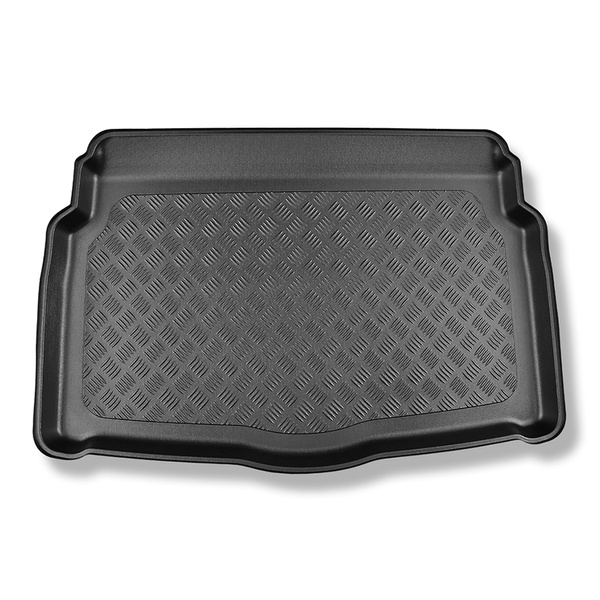Tapete para a bagageira projetado para Volkswagen Golf VIII Hatchback (12.2019-....) - parte inferior do porta-malas; base móvel na posição mais baixa; com roda sobressalente provisória ou conjunto de reparação