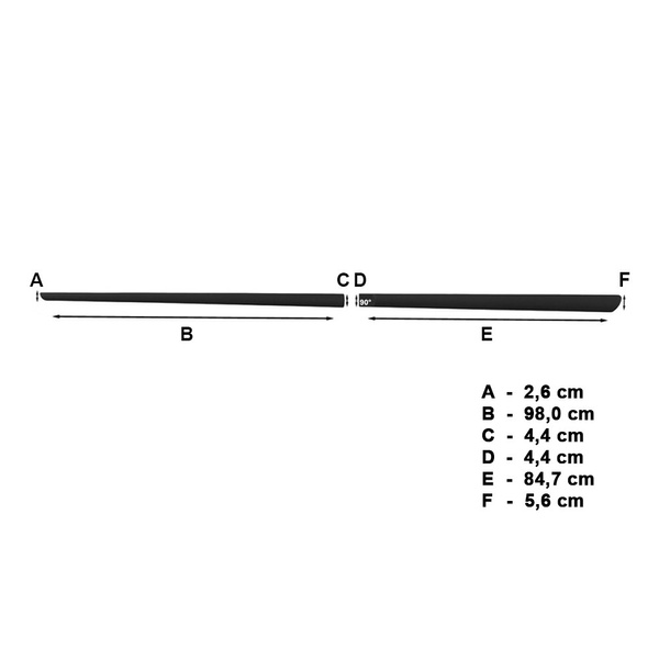 Fitas laterais compatíveis com Citroen C4 Grand Picasso Minivan (2013-....)