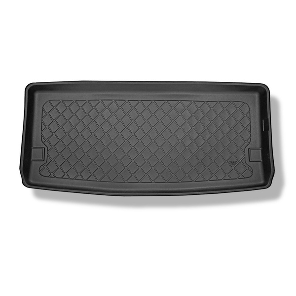 Tapete para a bagageira projetado para Volkswagen Multivan T5 L1 Van (2003-05.2015) - distância entre eixos curtos; para a terceira fileira de assentos