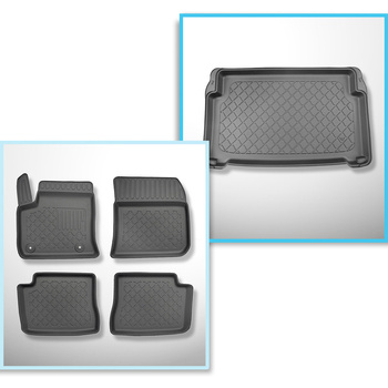 Conjunto de tapetes de bagageira e tapetes de carro feitos sob medida para Opel 