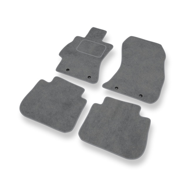 Tapetes de veludo para carros Subaru Forester IV SUV (2012-2018) - Tapetes para carros cinza