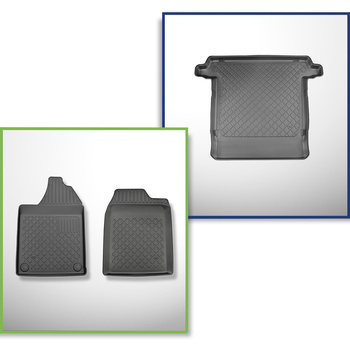 Conjunto de tapetes de bagageira e tapetes de carro feitos sob medida para Aixam